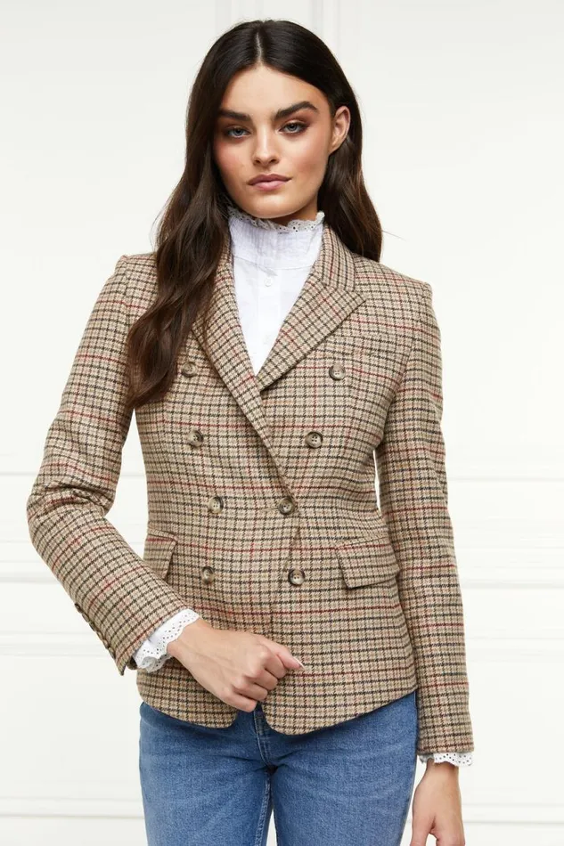 Women Heritage Knightsbridge Blazer Charlton Tweed Horn Button Holland Cooper Blazers