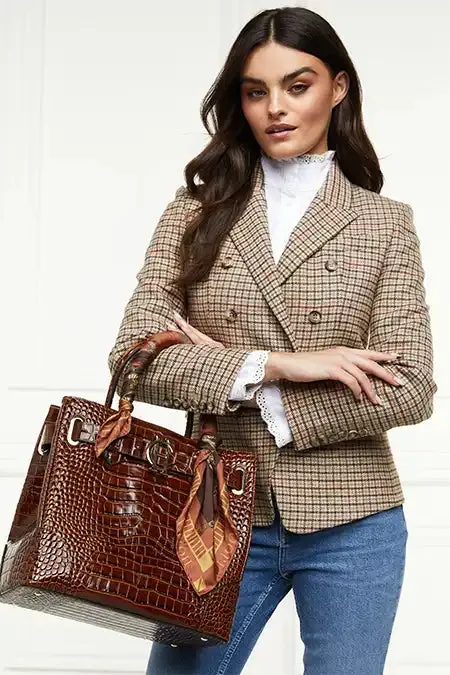 Women Heritage Knightsbridge Blazer Charlton Tweed Horn Button Holland Cooper Blazers
