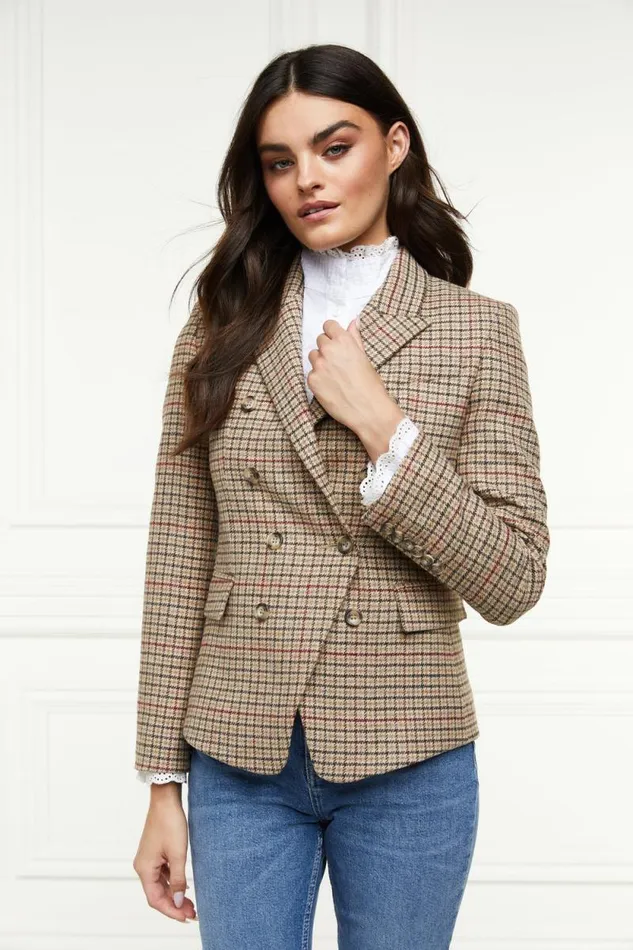 Women Heritage Knightsbridge Blazer Charlton Tweed Horn Button Holland Cooper Blazers