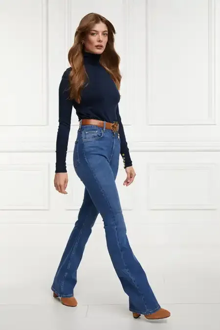Women High Rise Flared Jean Denim Holland Cooper Jeans