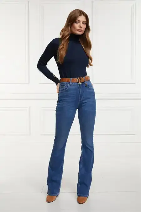 Women High Rise Flared Jean Denim Holland Cooper Jeans
