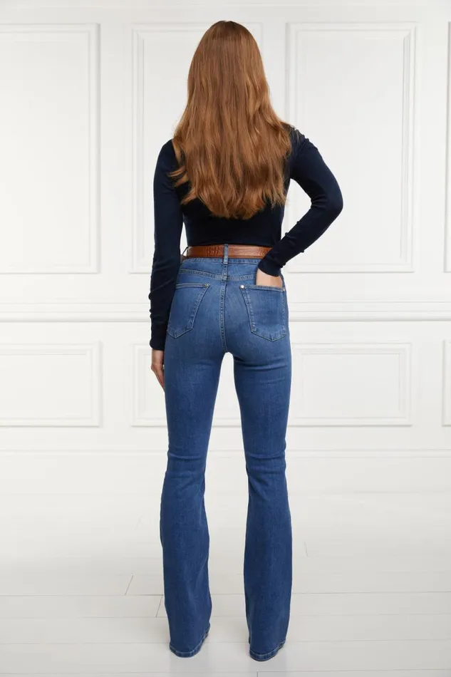 Women High Rise Flared Jean Denim Holland Cooper Jeans