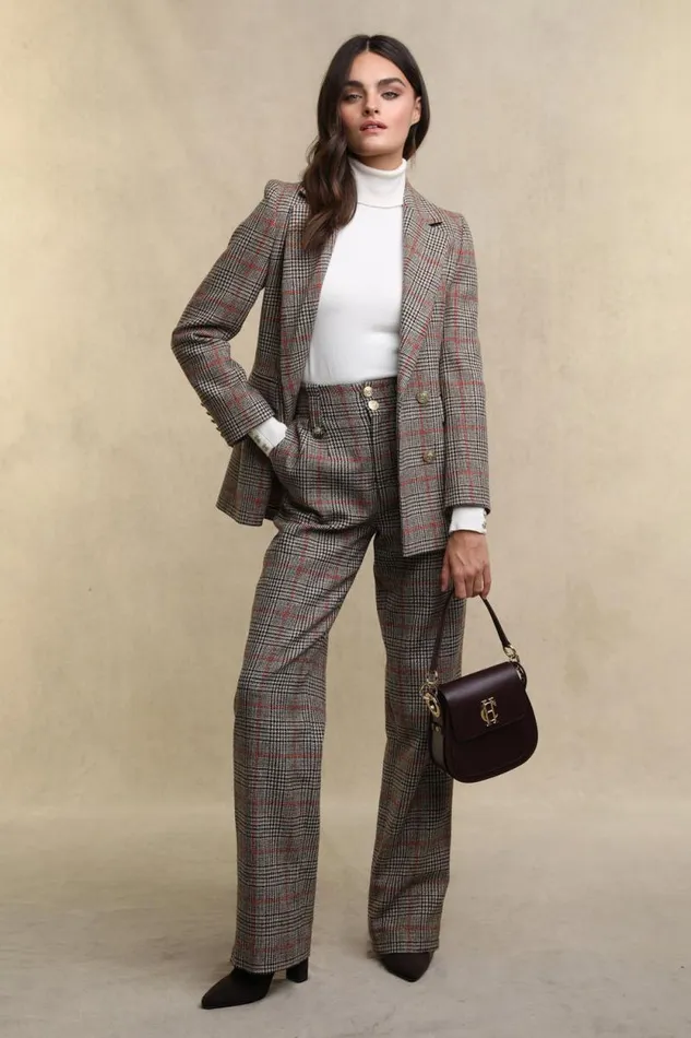 Women High Waisted Straight Trouser Orange Windsor Holland Cooper Tailoring Women High Waisted Straight Trouser Orange Windsor Holland Cooper Tailoring