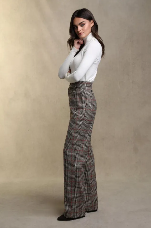 Women High Waisted Straight Trouser Orange Windsor Holland Cooper Tailoring Women High Waisted Straight Trouser Orange Windsor Holland Cooper Tailoring