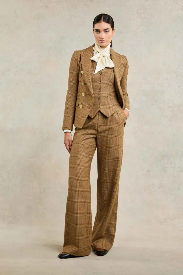 Women High Waisted Straight Trouser Tawny Holland Cooper Tailoring Women High Waisted Straight Trouser Tawny Holland Cooper Tailoring