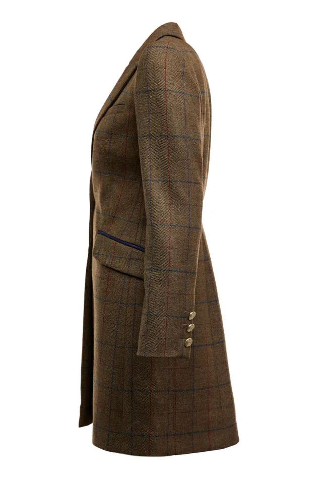 Women Highgrove Coat Glen Green Holland Cooper Tailoring
