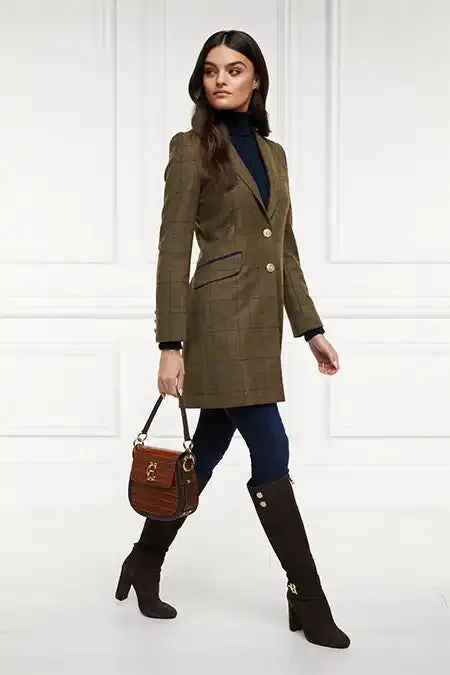 Women Highgrove Coat Glen Green Holland Cooper Tailoring