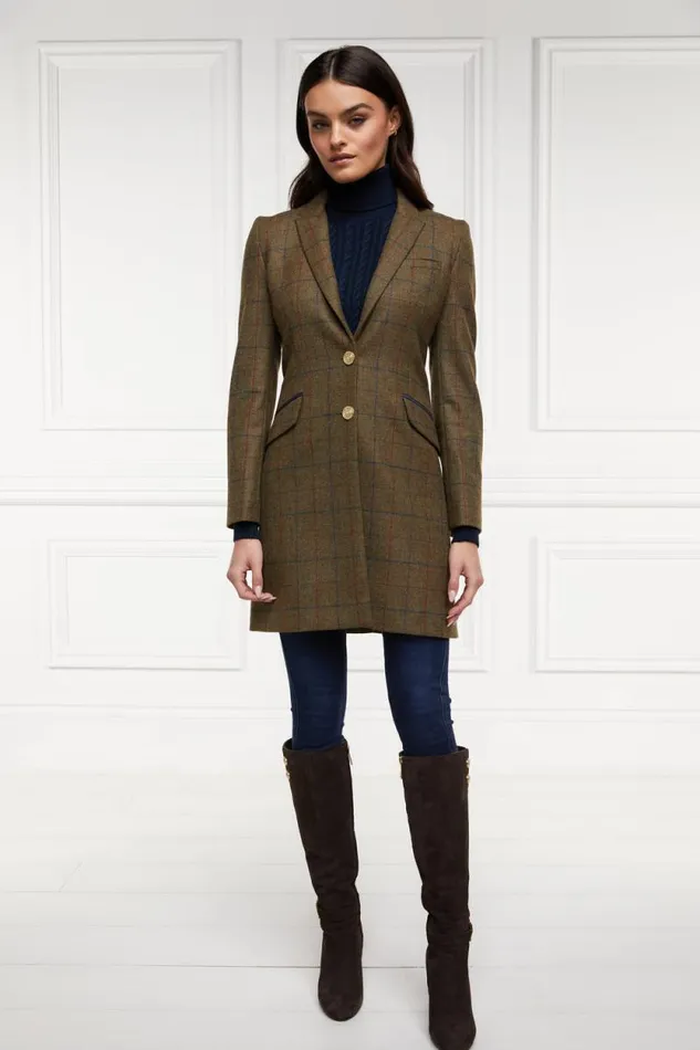 Women Highgrove Coat Glen Green Holland Cooper Tailoring