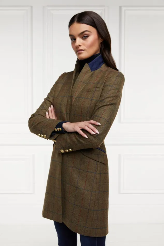 Women Highgrove Coat Glen Green Holland Cooper Tailoring