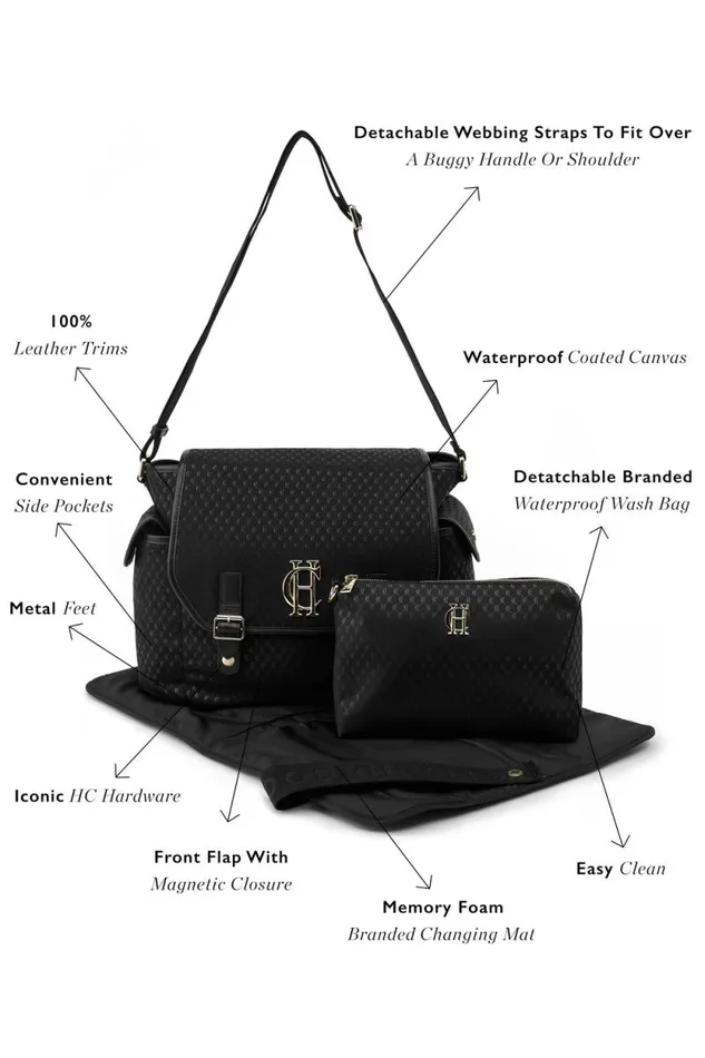 Women Hudson Changing Bag Black Holland Cooper Bags