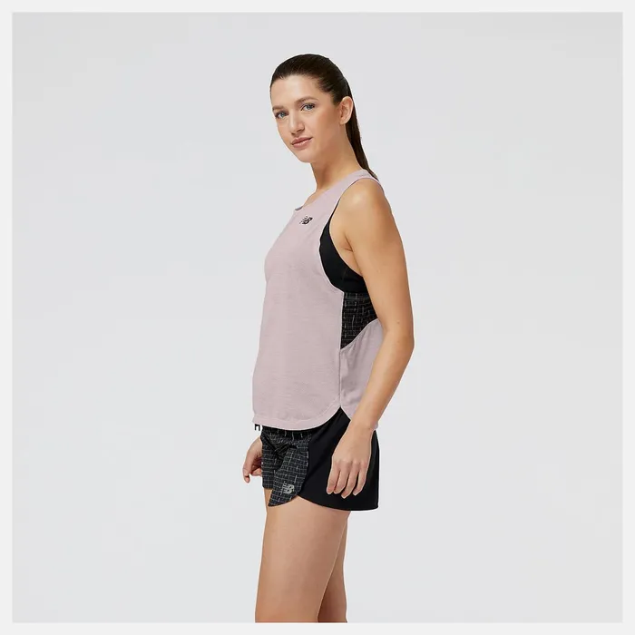 Women Impact Run Luminous Tank Stone Pink Heather New Balance Shirts Women Impact Run Luminous Tank Stone Pink Heather New Balance Shirts