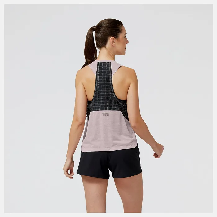 Women Impact Run Luminous Tank Stone Pink Heather New Balance Shirts Women Impact Run Luminous Tank Stone Pink Heather New Balance Shirts