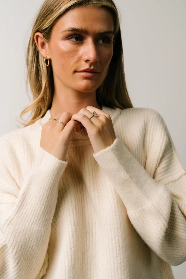Women Jacey Knit Sweater Ivory Baltic Born Sweaters Women Jacey Knit Sweater Ivory Baltic Born Sweaters