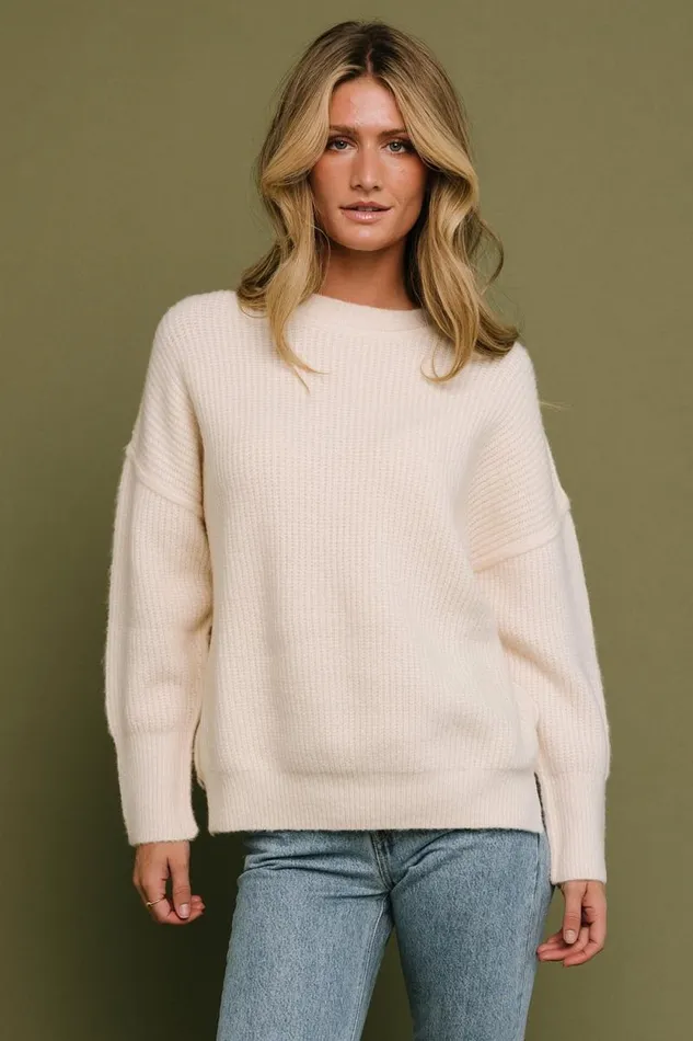 Women Jacey Knit Sweater Ivory Baltic Born Sweaters Women Jacey Knit Sweater Ivory Baltic Born Sweaters