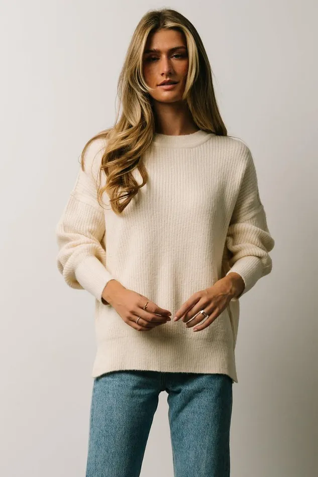 Women Jacey Knit Sweater Ivory Baltic Born Sweaters Women Jacey Knit Sweater Ivory Baltic Born Sweaters