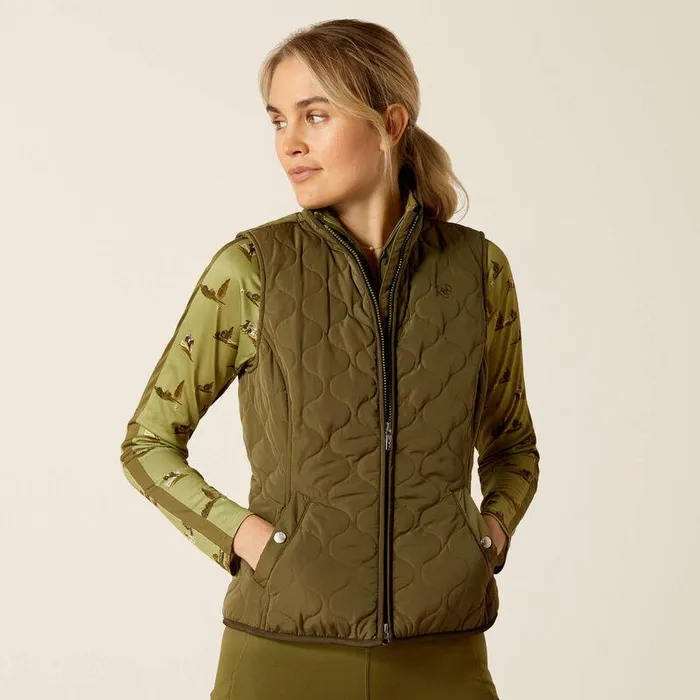 Women Jackets and Vests Ariat Ashley 20 Insulated Vest Winter Moss
