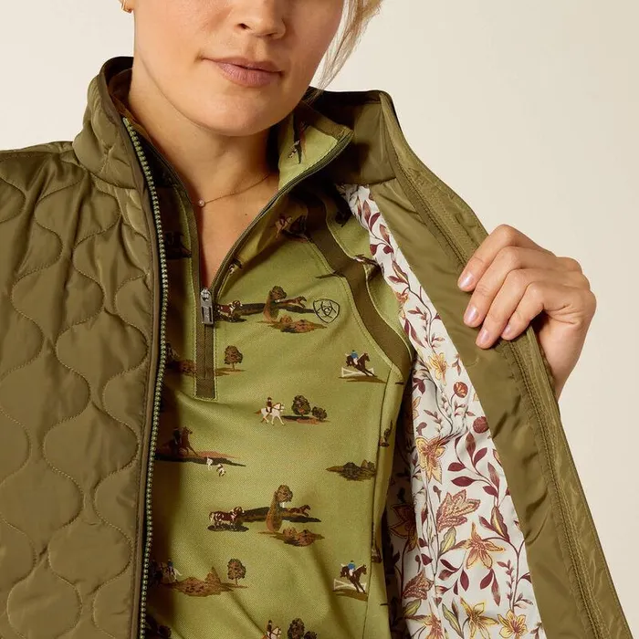 Women Jackets and Vests Ariat Ashley 20 Insulated Vest Winter Moss