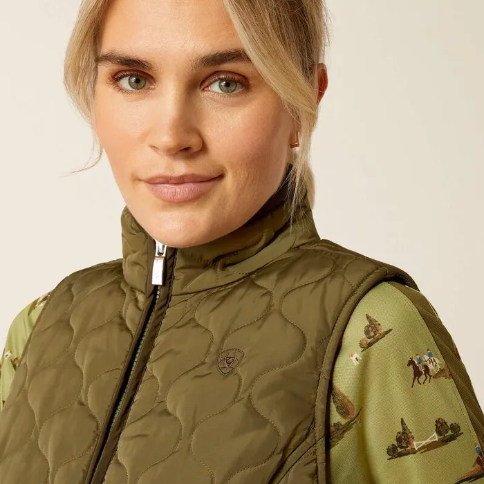 Women Jackets and Vests Ariat Ashley 20 Insulated Vest Winter Moss