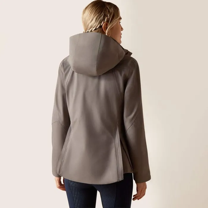 Women Jackets and Vests Ariat Coastal Waterproof Jacket Plum Grey Women Jackets and Vests Ariat Coastal Waterproof Jacket Plum Grey