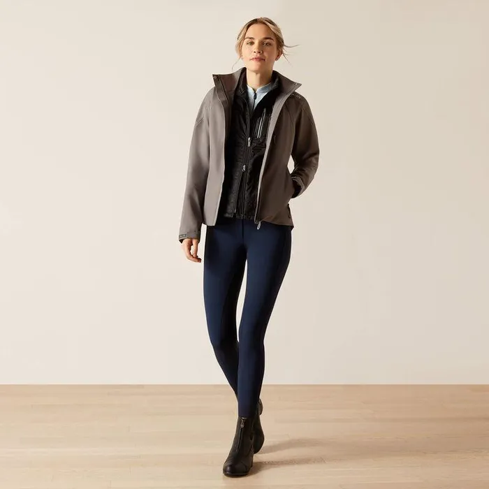 Women Jackets and Vests Ariat Coastal Waterproof Jacket Plum Grey Women Jackets and Vests Ariat Coastal Waterproof Jacket Plum Grey