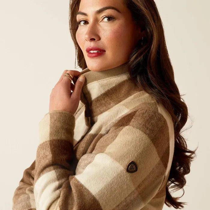 Women Jackets and Vests Ariat Marland Jacket Camel Buffalo Plaid Women Jackets and Vests Ariat Marland Jacket Camel Buffalo Plaid
