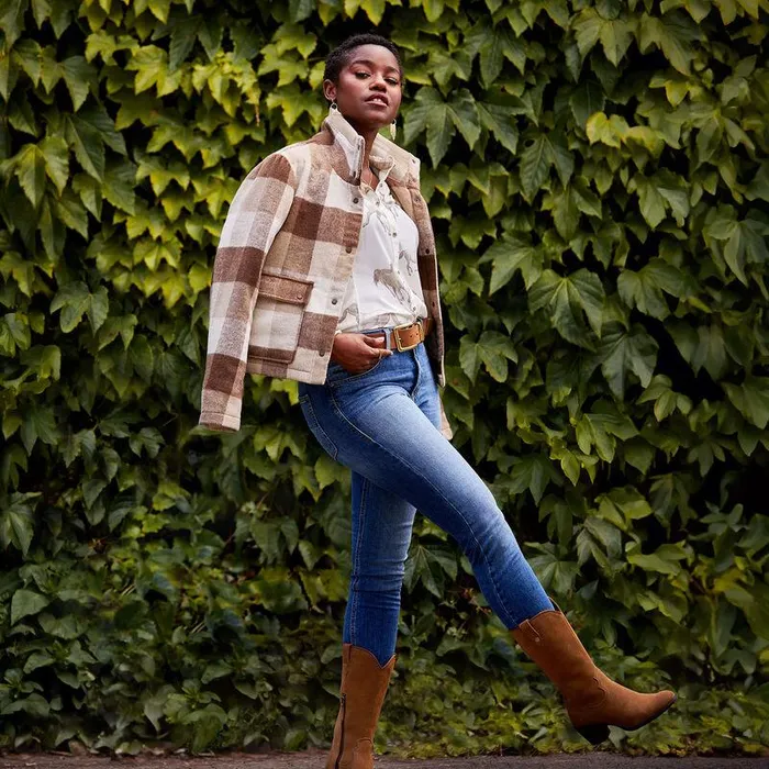 Women Jackets and Vests Ariat Marland Jacket Camel Buffalo Plaid Women Jackets and Vests Ariat Marland Jacket Camel Buffalo Plaid