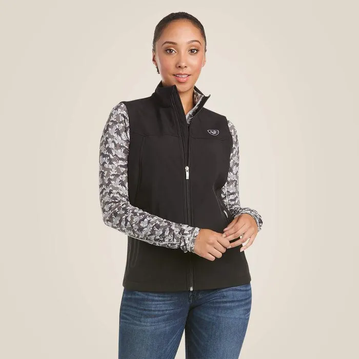 Women Jackets and Vests Ariat New Team Softshell Vest Black