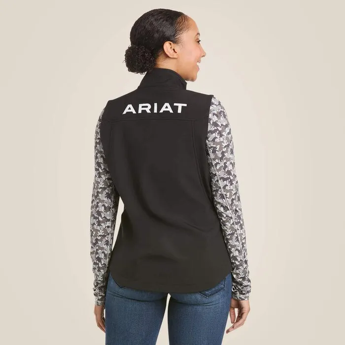 Women Jackets and Vests Ariat New Team Softshell Vest Black Women Jackets and Vests Ariat New Team Softshell Vest Black