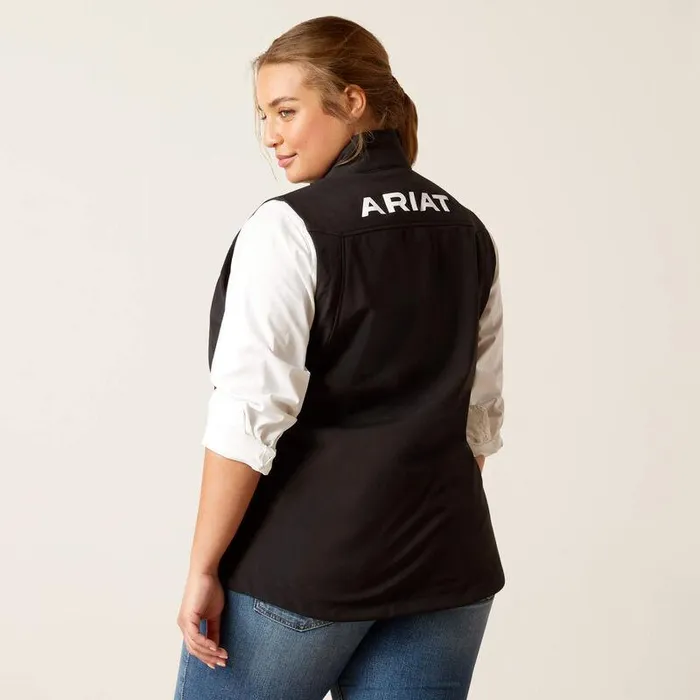 Women Jackets and Vests Ariat New Team Softshell Vest Black Women Jackets and Vests Ariat New Team Softshell Vest Black