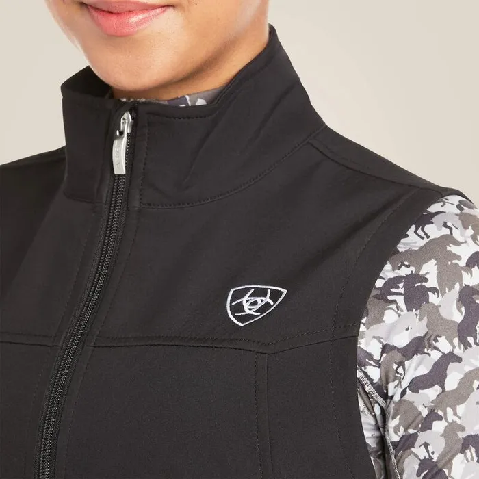 Women Jackets and Vests Ariat New Team Softshell Vest Black Women Jackets and Vests Ariat New Team Softshell Vest Black