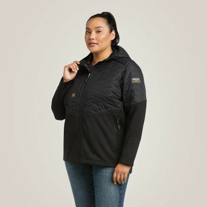 Women Jackets and Vests Ariat Rebar Cloud 9 Insulated Jacket Black