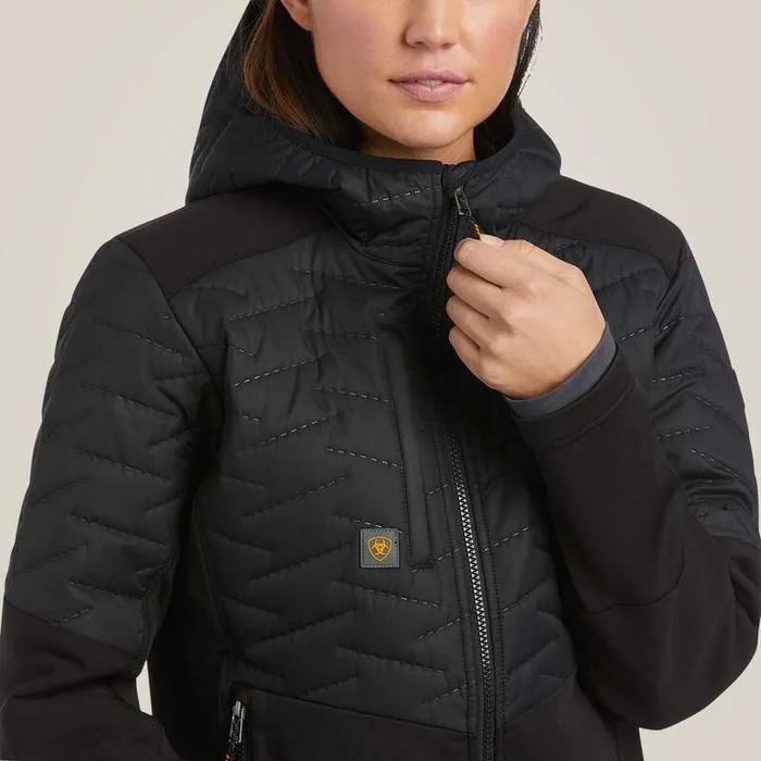 Women Jackets and Vests Ariat Rebar Cloud 9 Insulated Jacket Black