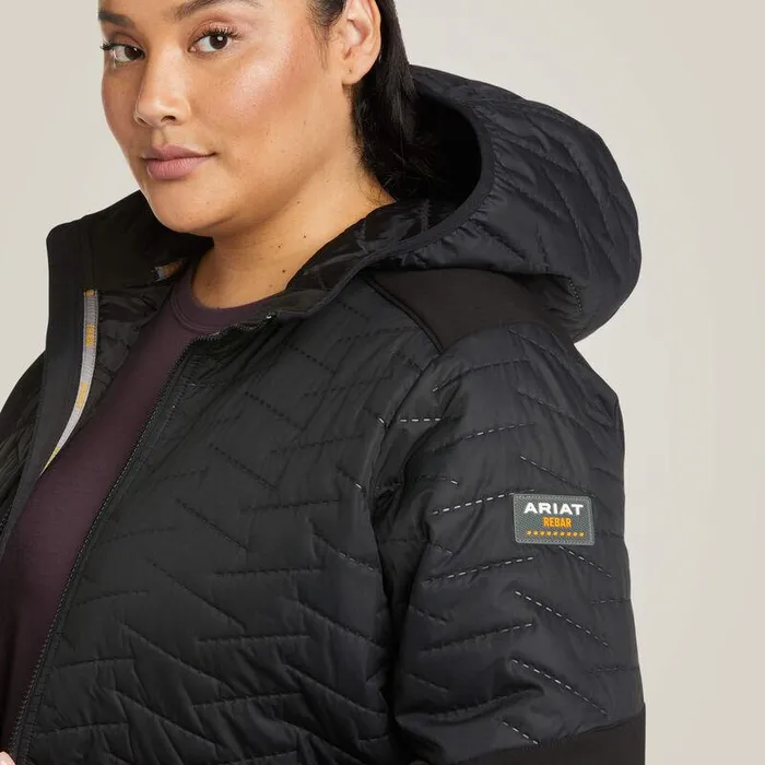Women Jackets and Vests Ariat Rebar Cloud 9 Insulated Jacket Black