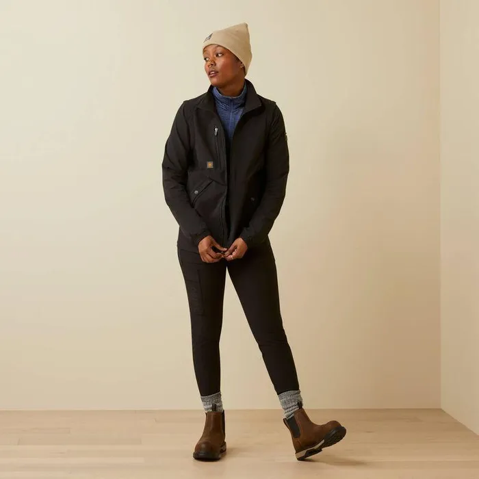 Women Jackets and Vests Ariat Rebar Weatherproof Convertible Jacket Black Women Jackets and Vests Ariat Rebar Weatherproof Convertible Jacket Black