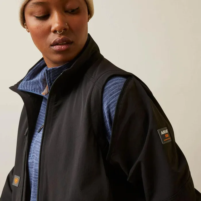 Women Jackets and Vests Ariat Rebar Weatherproof Convertible Jacket Black Women Jackets and Vests Ariat Rebar Weatherproof Convertible Jacket Black