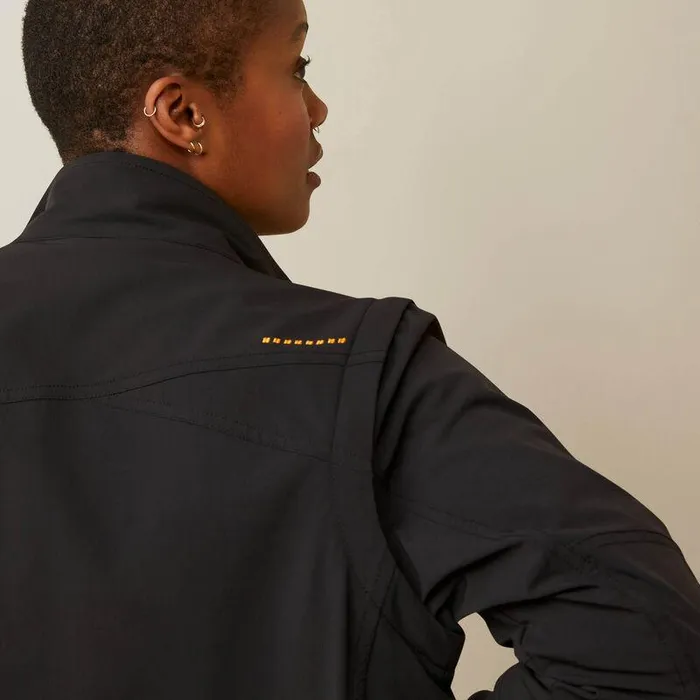 Women Jackets and Vests Ariat Rebar Weatherproof Convertible Jacket Black Women Jackets and Vests Ariat Rebar Weatherproof Convertible Jacket Black