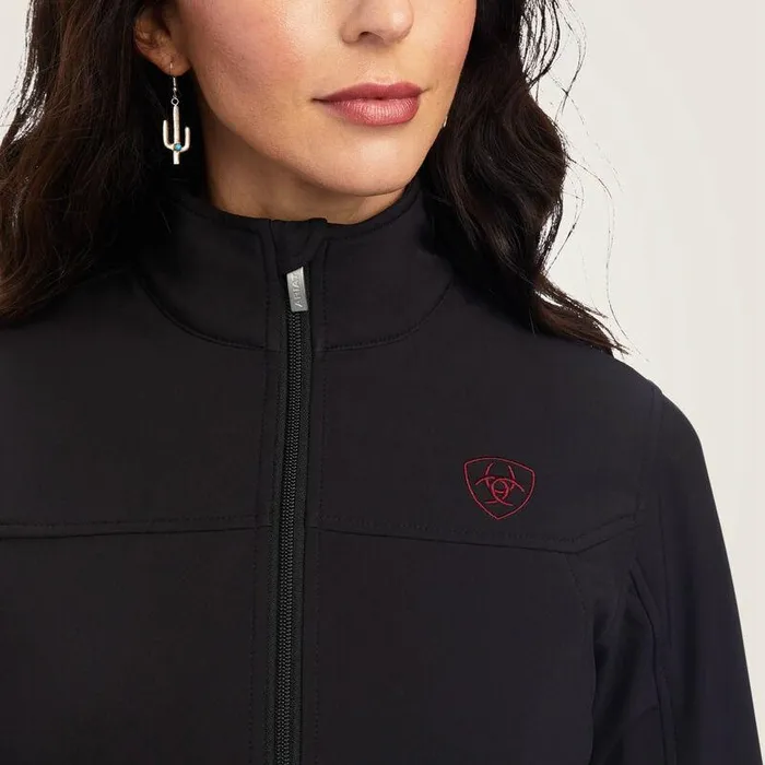 Women Jackets and Vests Ariat Rosas Team Softshell Jacket Black Women Jackets and Vests Ariat Rosas Team Softshell Jacket Black