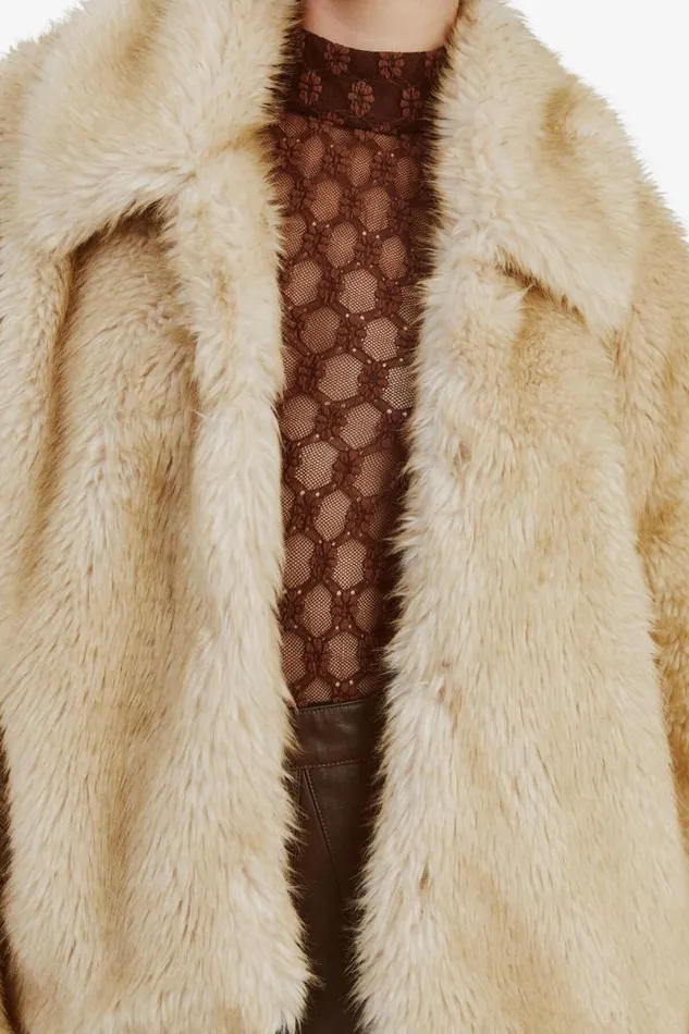 Women Jackets Bardot Sarissa Faux Fur Jacket In Oatmeal Oatmeal Women Jackets Bardot Sarissa Faux Fur Jacket In Oatmeal Oatmeal