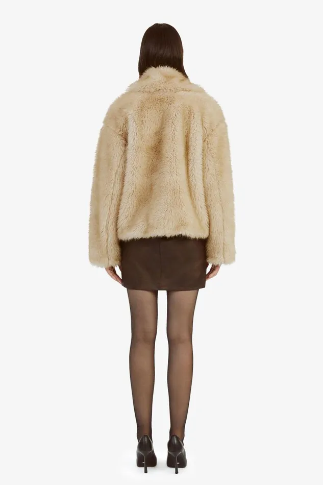 Women Jackets Bardot Sarissa Faux Fur Jacket In Oatmeal Oatmeal Women Jackets Bardot Sarissa Faux Fur Jacket In Oatmeal Oatmeal
