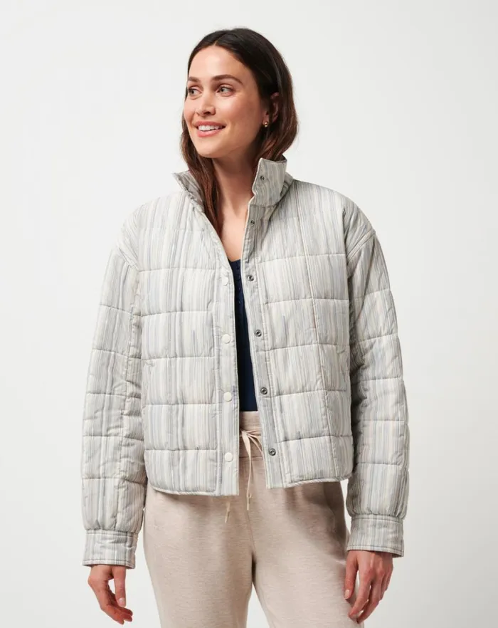 Women Jackets TravisMathew MARIN JACKET Oxford Tan Multi Women Jackets TravisMathew MARIN JACKET Oxford Tan Multi