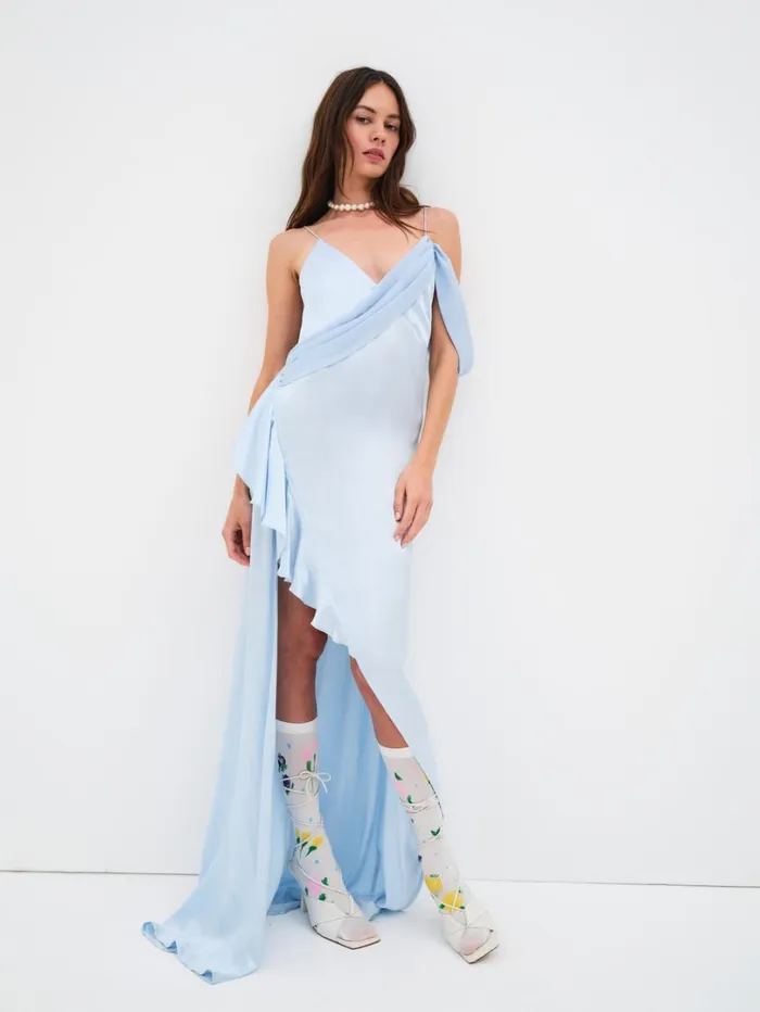 Women James Maxi Dress Blue For Love and Lemons Dresses Women James Maxi Dress Blue For Love and Lemons Dresses