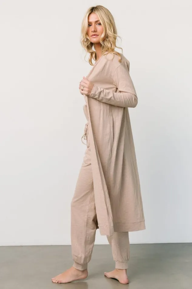 Women Janae Jumpsuit Cardigan Set Oatmeal Baltic Born Jumpsuits and Rompers