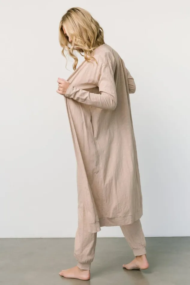 Women Janae Jumpsuit Cardigan Set Oatmeal Baltic Born Jumpsuits and Rompers