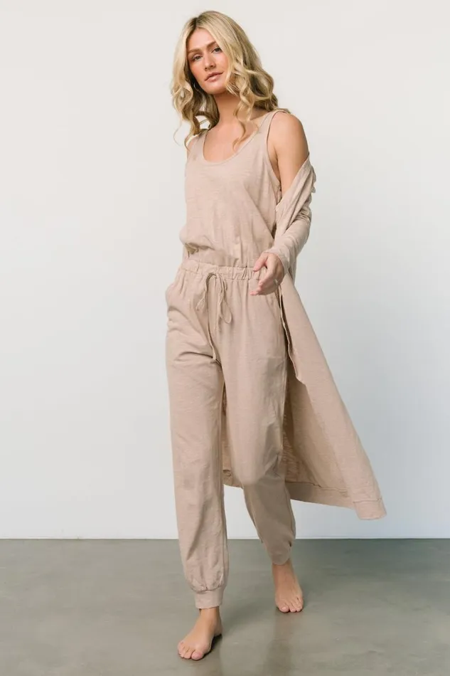 Women Janae Jumpsuit Cardigan Set Oatmeal Baltic Born Jumpsuits and Rompers