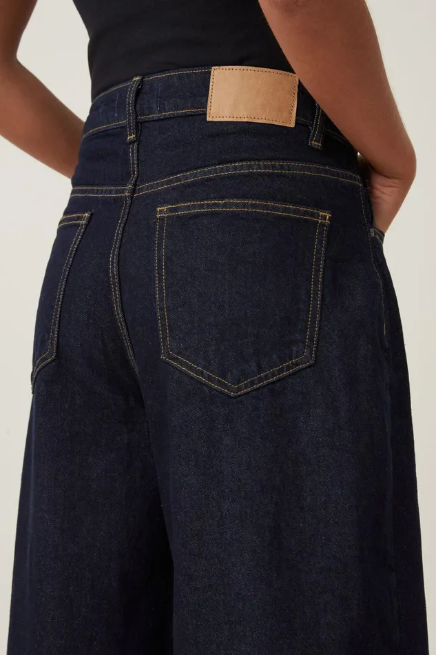 Women Jeans Cotton On Relaxed Wide Leg Jean Indigo