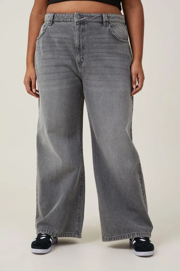 Women Jeans Cotton On Super Baggy Jean Shadow Grey