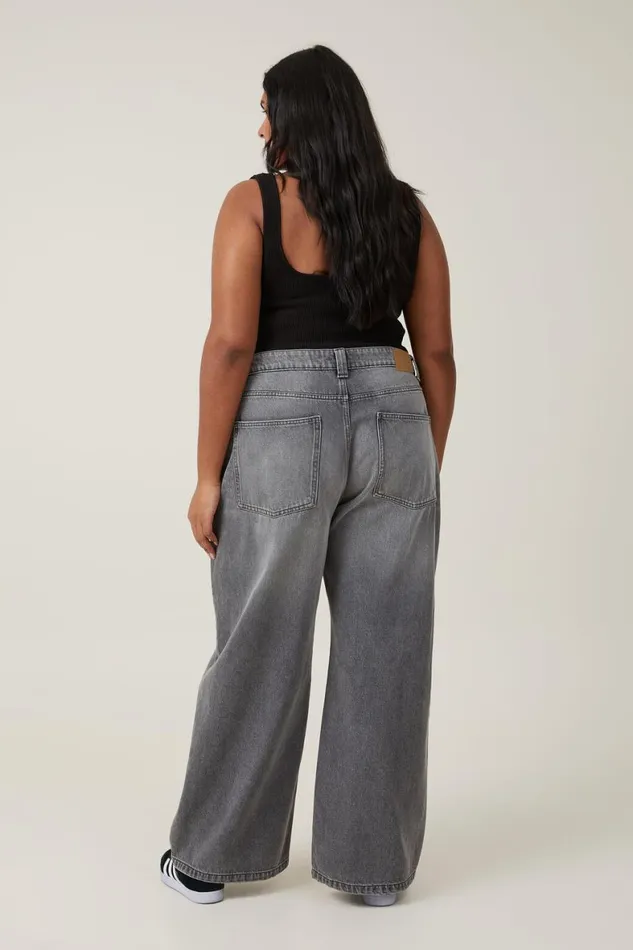 Women Jeans Cotton On Super Baggy Jean Shadow Grey