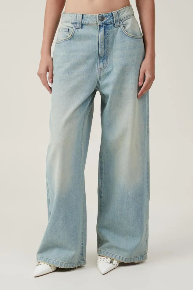 Women Jeans Cotton On Super Baggy Jean Shell Blue