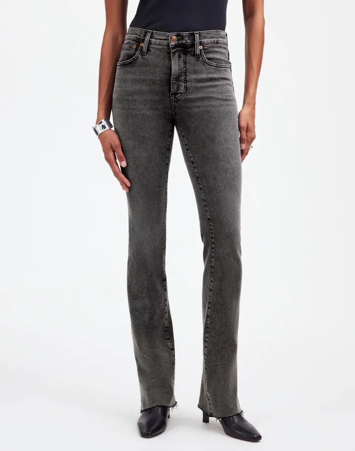 Women Jeans Madewell Kick Out FullLength Jeans Paynes Wash