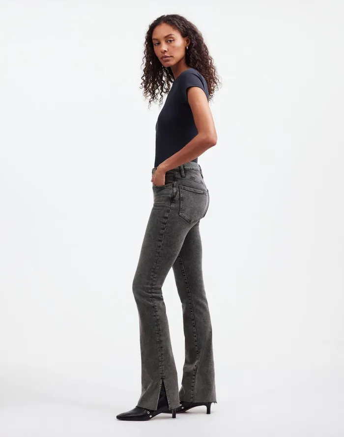 Women Jeans Madewell Kick Out FullLength Jeans Paynes Wash